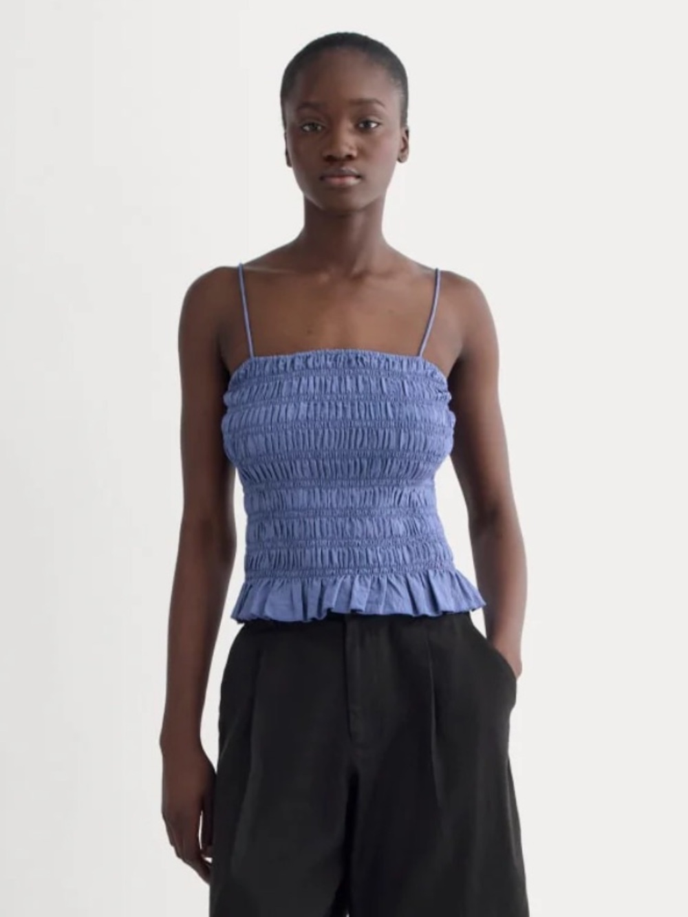 Everlane The Smocked Tank